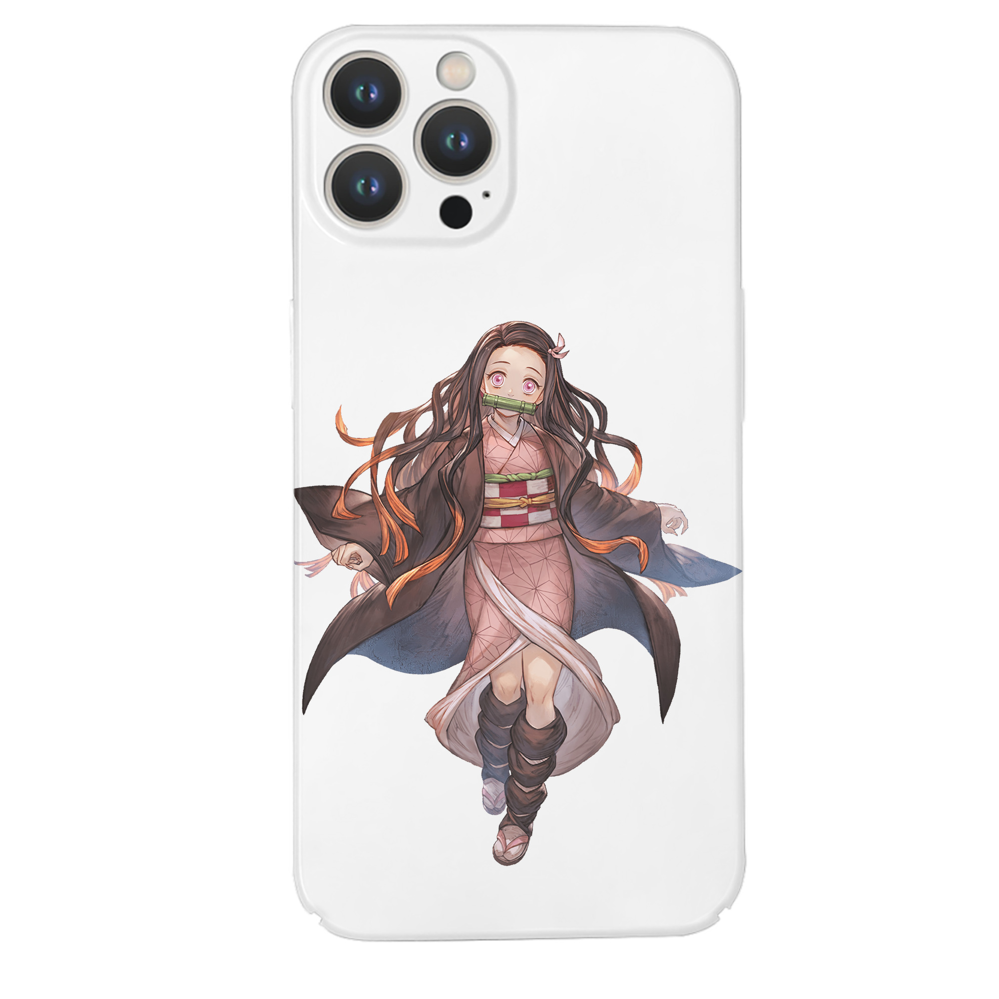 （画像用） 鬼滅の刃（きめつのやいば）竈門 禰󠄀豆子／かまど ねずこ Kamado Nezuko 【iPhone 14シリーズ対応】ハードケース